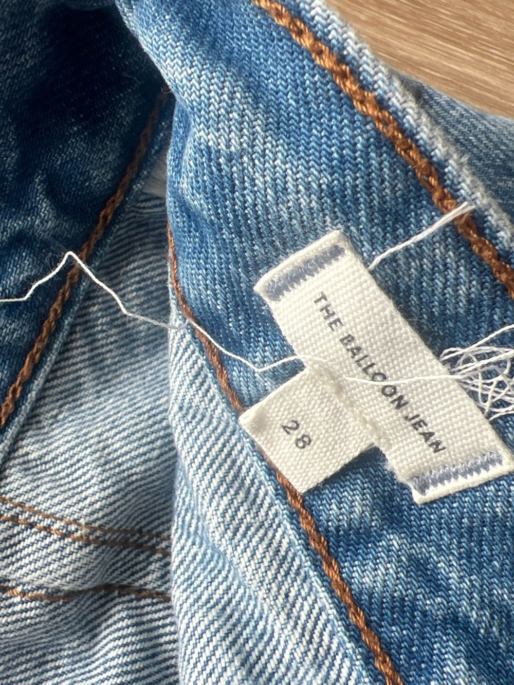 Madewell the balloon Light blue wide leg denim jeans #denim #baggy - Picture 5 of 5